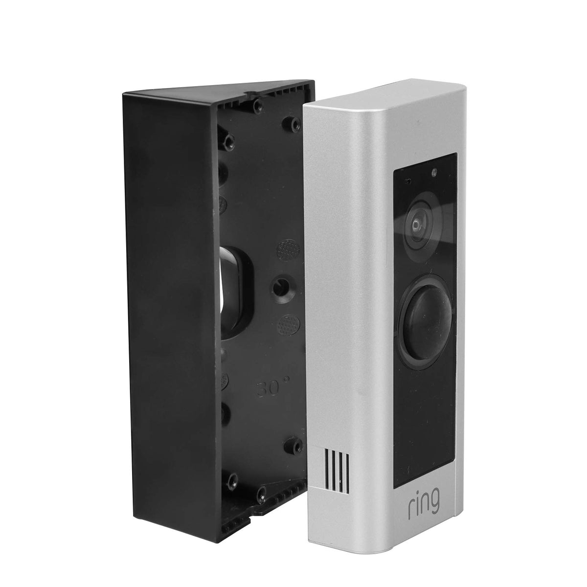 Adjustable Waterproof Compatible Doorbell Angle Mount,20/30/40 Degree Replacement Angle Bracket Plate Wedge Kit For Video Doorbe