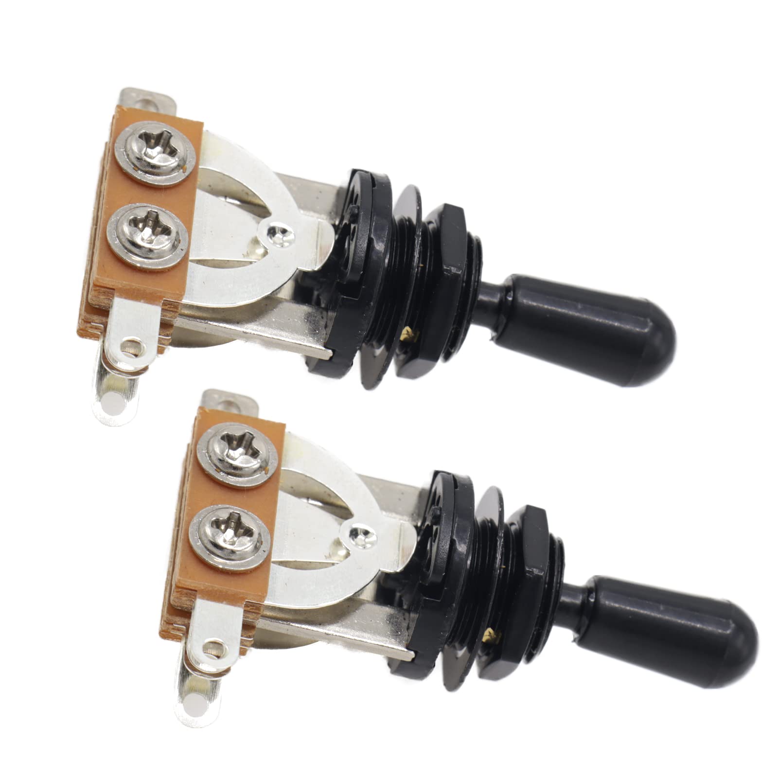 Cheerock 2Pcs Electric Guitar 3 Way Toggle Switch, Guitar Pickup Switch, Guitar Selector Switch, Electric Guitar 3 Way Toggle Se