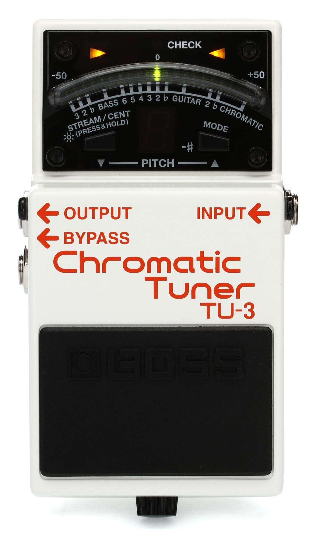 Boss Tu 3 Chromatic Tuner Pedal With Bypass