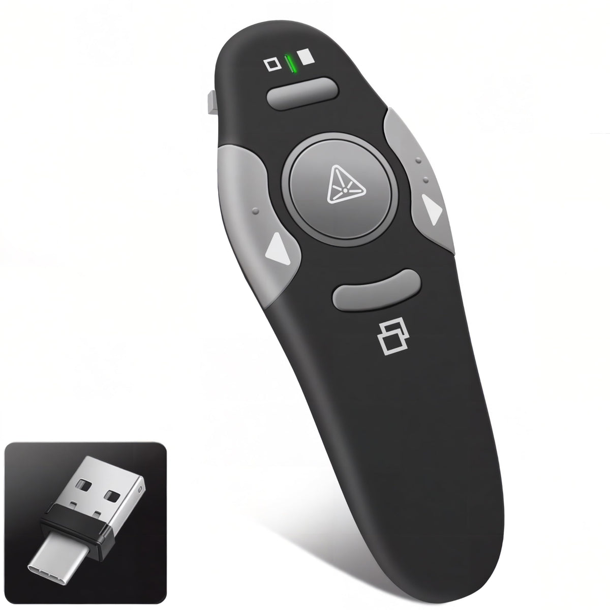 Presentation Clicker Remote, Type C&USB Wireless Presenter, PowerPoint ...