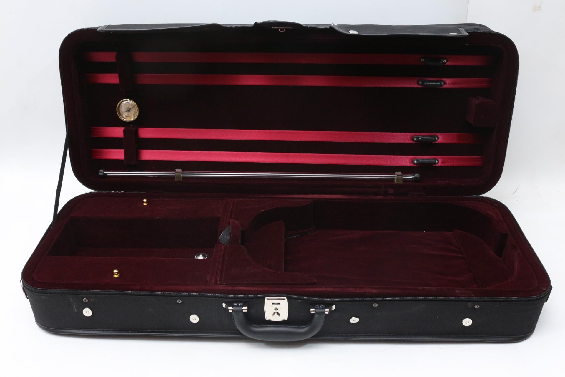 Vetimobato Adjustable 15 16.5 Inch Viola Case 16 Inch Hard Viola Box Composite With Neck Straps & Music Sheet Bag & 4 Bow Holder
