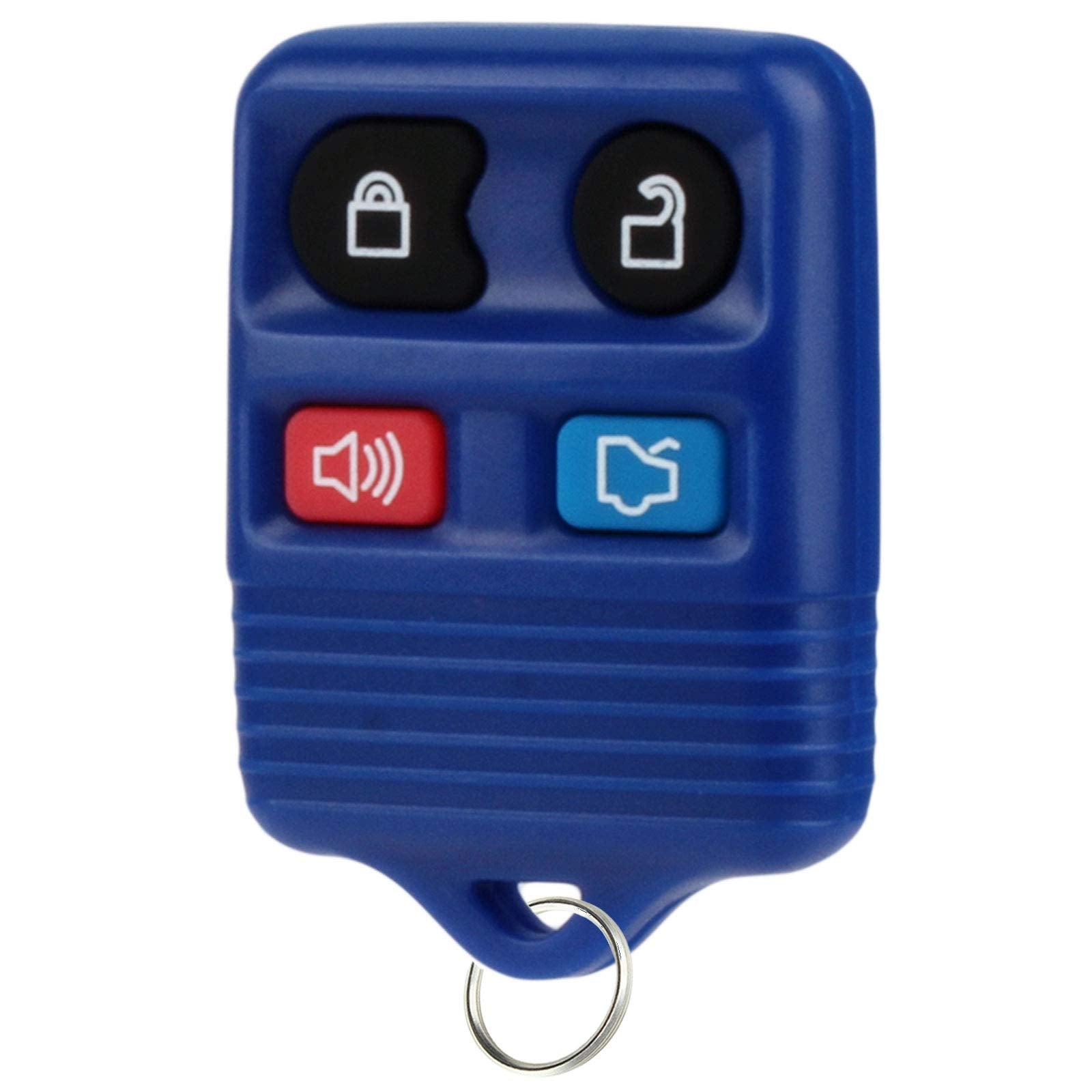 Key Fob Fits 1998 2016 Ford Lincoln Mercury Mazda Keyless Entry Remote (Blue)