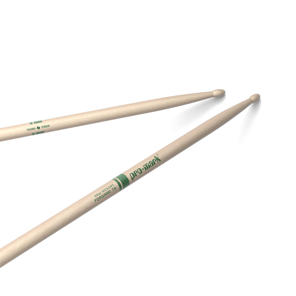 Promark Drum Sticks   Classic Forward 7A Drumsticks   Drum Sticks Set   Oval Wood Tip   Raw Hickory Drum Sticks   Consistent Weight And Pitch   1 Pair
