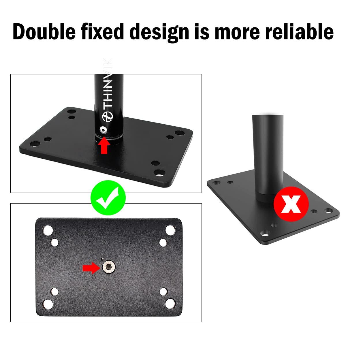 Thinvik Photography Studio Camera Stand,Lighting Wall Ceiling Mount Boom Arm For Video Monolight,Reflector,Overhead Vertical Hor