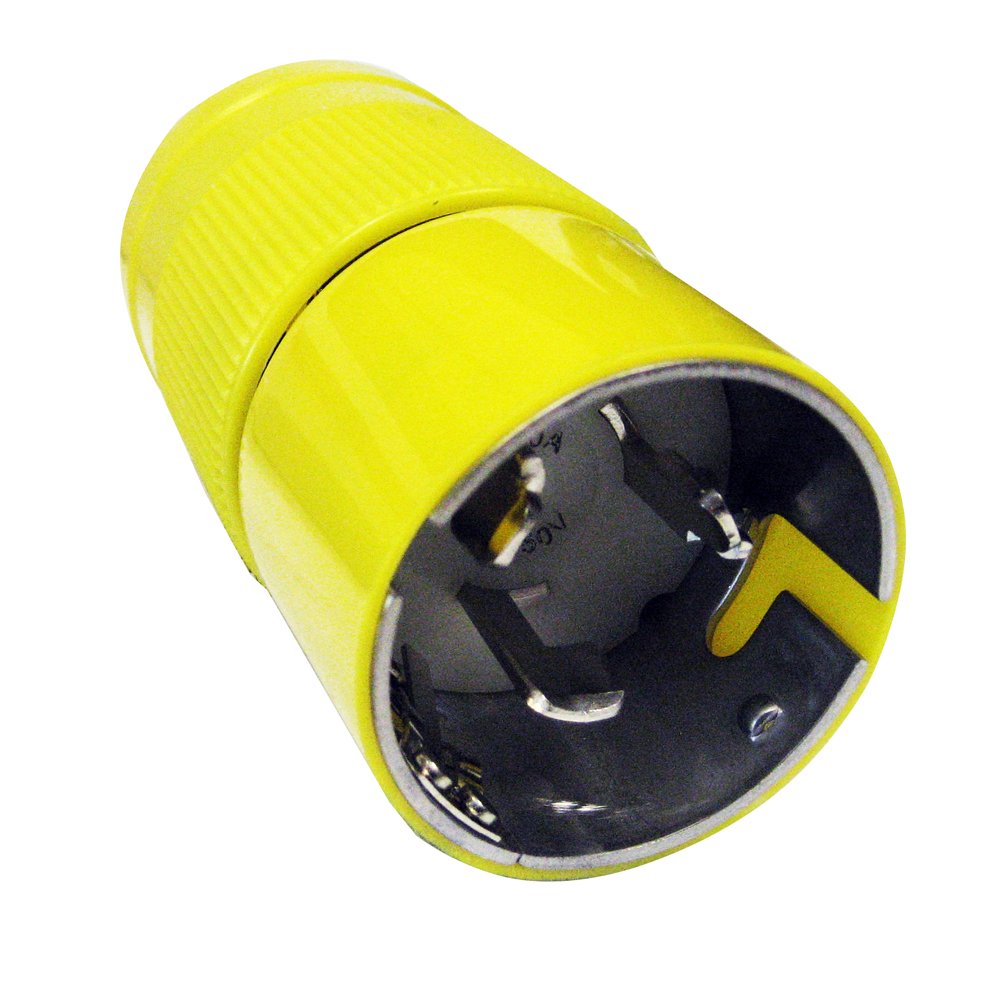 Marinco 6365Crn Locking Plug,50A, 125/250V,Yellow