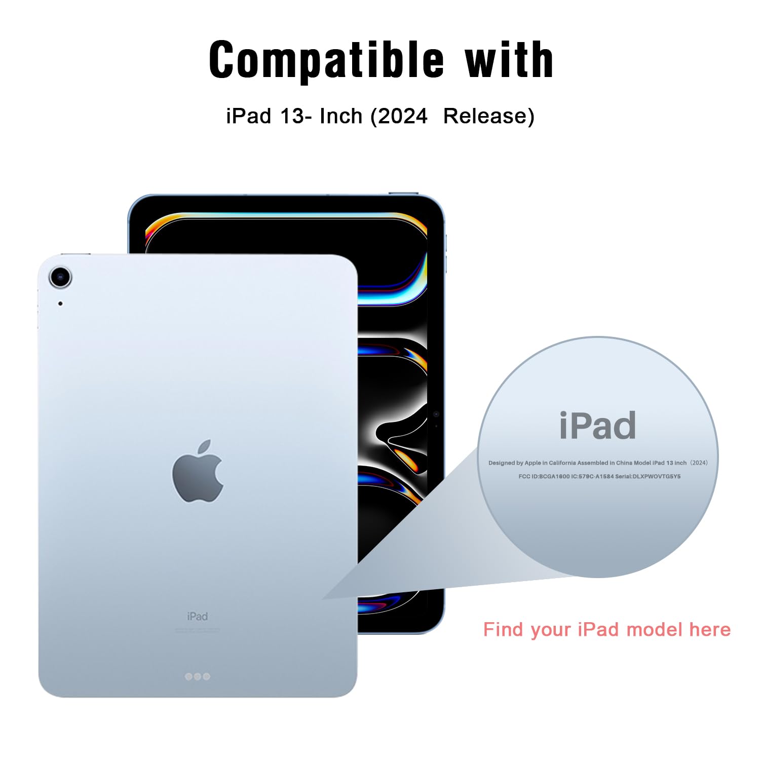 Pys Ipad Pro 13 Privacy Screen, For Ipad Pro 13 Inch M4 7Th Generation(2024 Released)/Anti Spy Filter,Compatible Apple Pencil,An