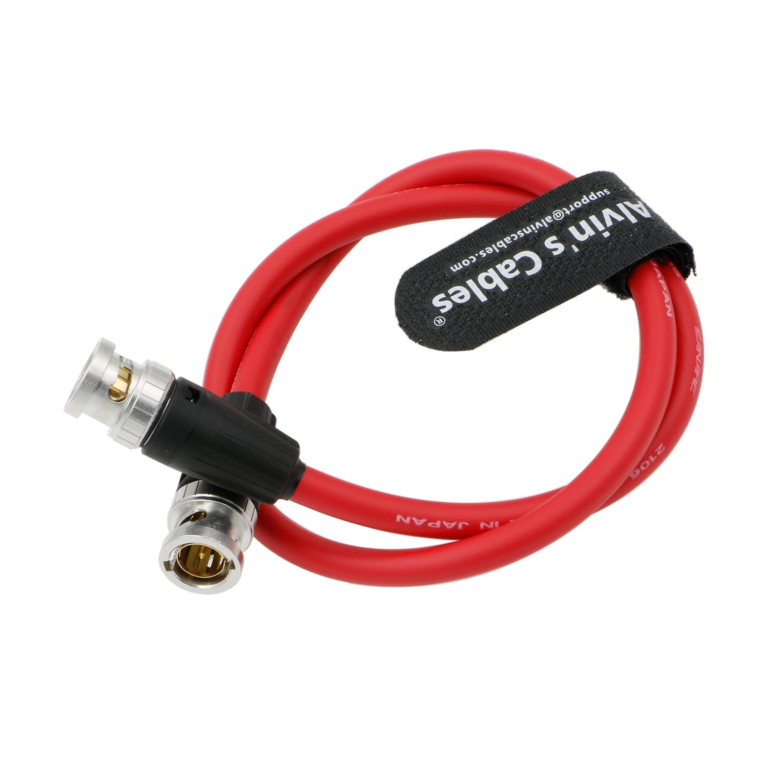 Alvin'S Cables 12G Bnc Coaxial Cable Hd Sdi Bnc Male To Male Original Cable For 4K Video Camera 50Cm|19.7Inches Red