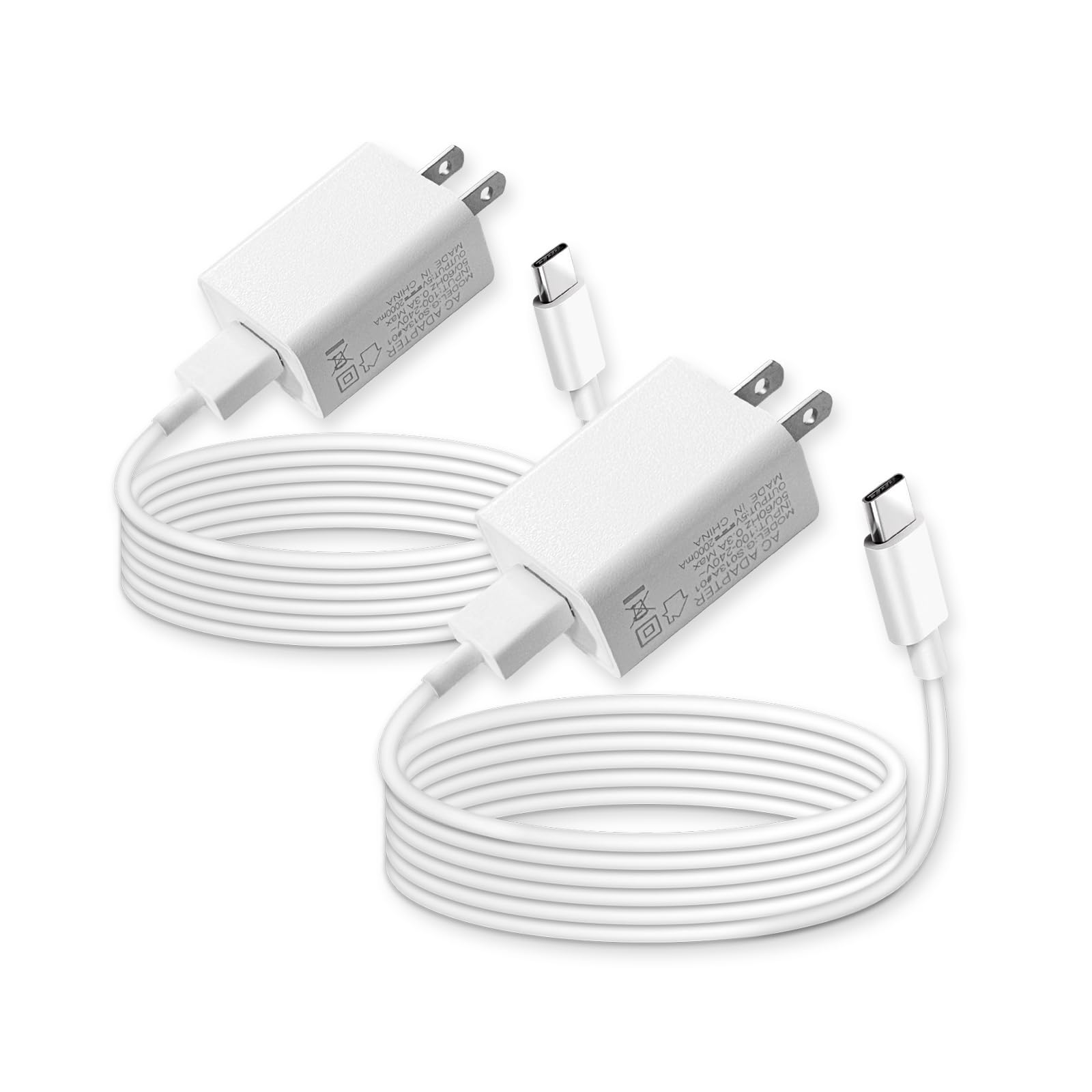 2 Pack 10FT USB C Camera Power Cable for Arlo Essential 2K, Alro Essential 2nd Generation, Blink Outdoor 4 4th Generation, Petcu