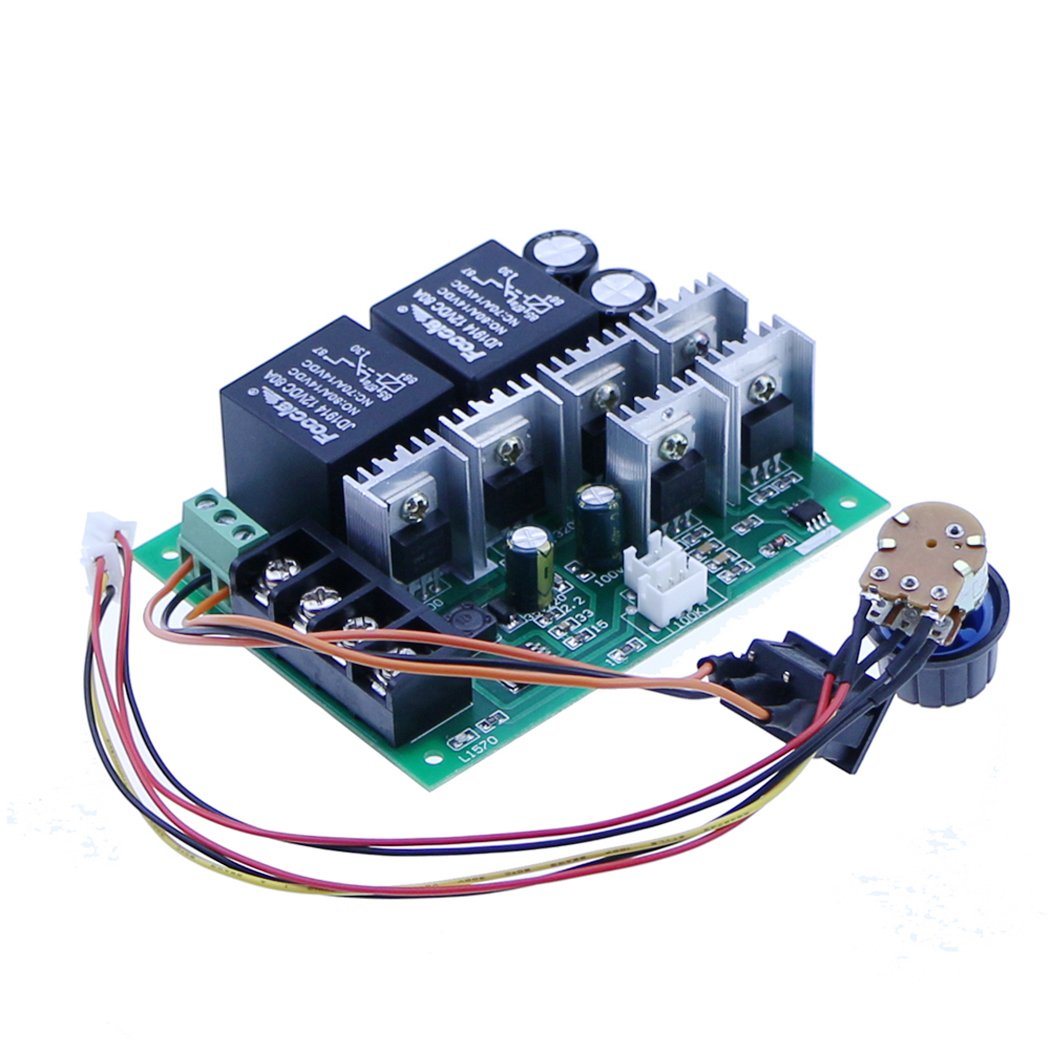 High Power 40A Reversing Dc 12V 24V 36V 48V Motor Governor Speed Controller Reversing Switch