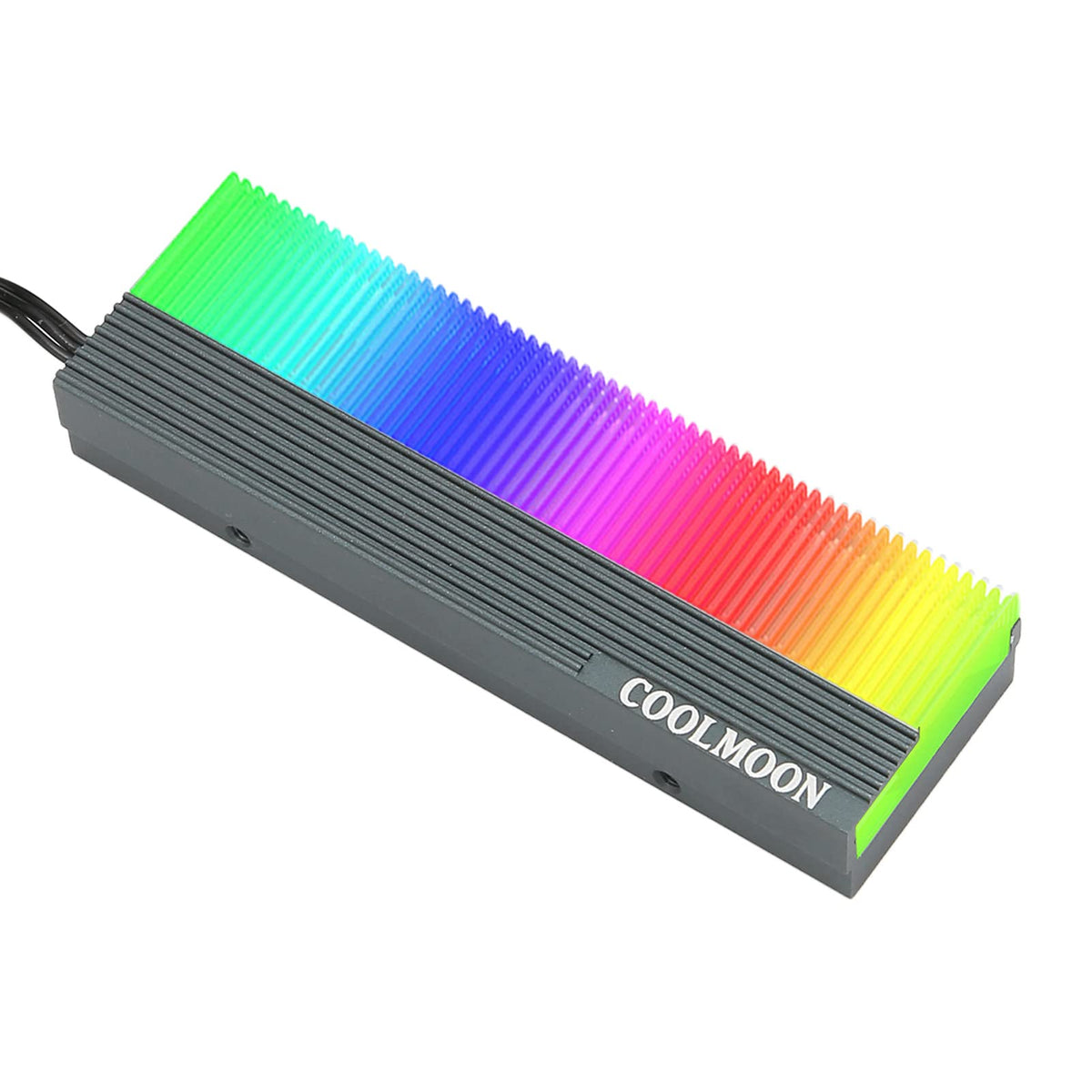Diyeeni M.2 Ssd Heatsink Heat Sink, Aluminum Heat Sink Cooler Fin Cooling For 2280 M.2 Ssd, 5V 3 Pin Radiator Heatsink With Dual
