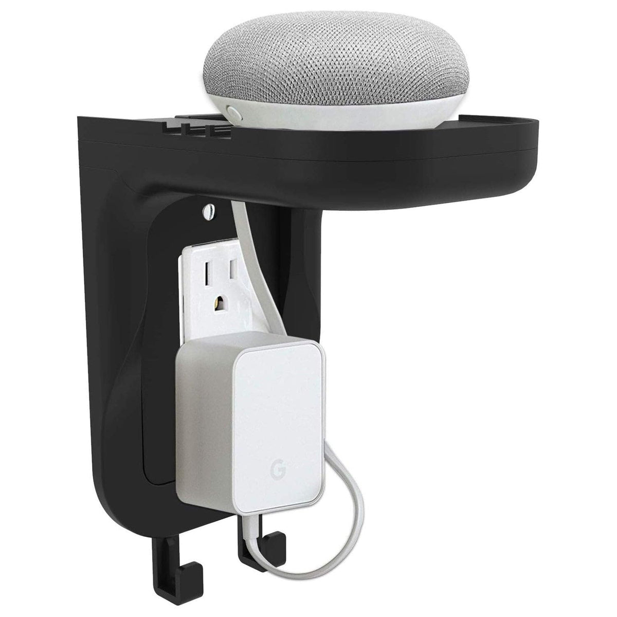 Wali Outlet Shelf Wall Holder, Fit For Duplex Gfci Decorative Outlet, Bedroom Outlet Shell A Space Saving For Smart Home, Speake