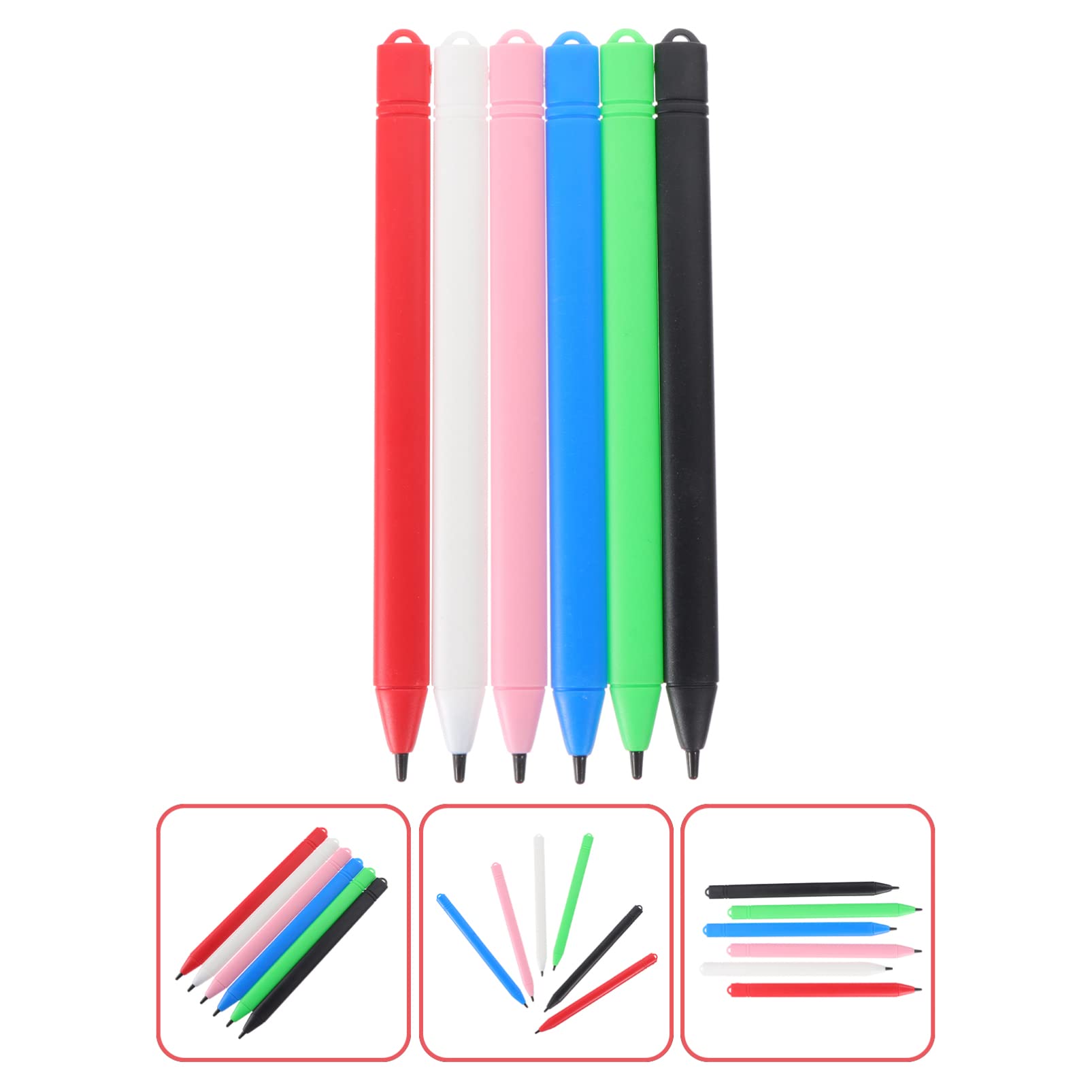 Hemobllo Lcd Writing Tablet Pen   6 Pcs Replacement Stylus Drawing Pen For Lcd Writing Tablet, Drawing Tablet, Drawing Pad, Dood