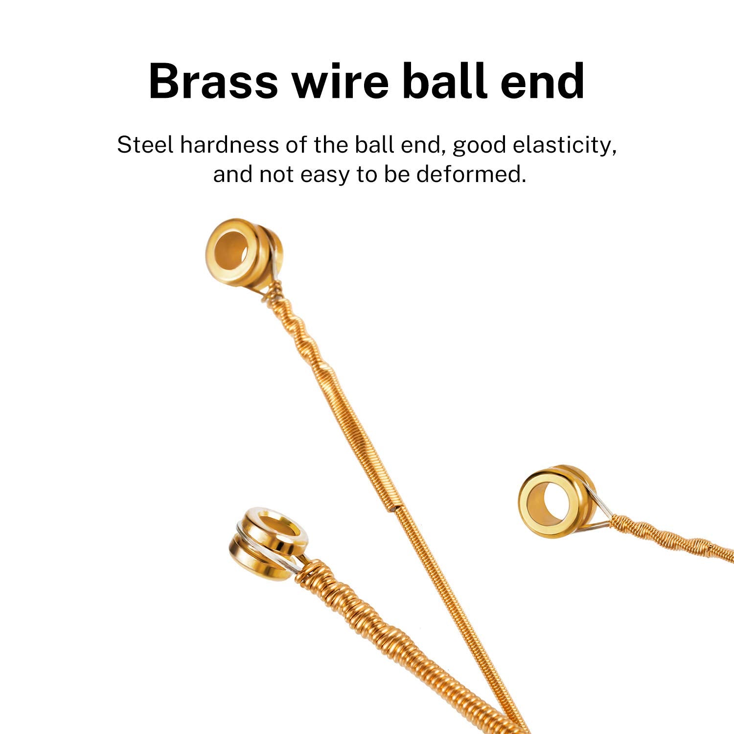 Donner Light Acoustic Guitar Strings Phosphor Bronze Coated 10 Sets Of 6 Hex Steel String 11 50 Das 20L