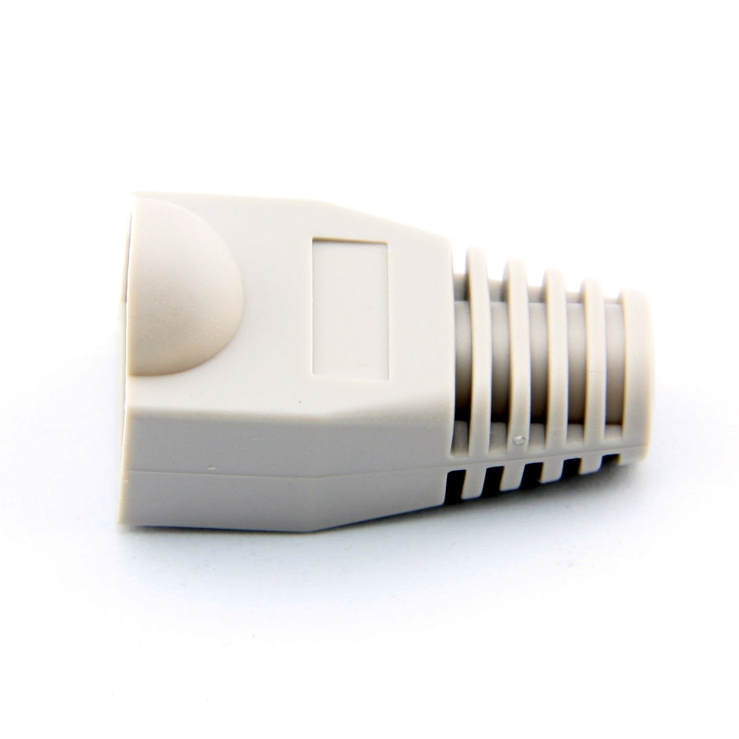 100Pcs Cat5E Cat6 Rj45 Cable Strain Relief Boots Ethernet Network Connector Plug Cover (White)