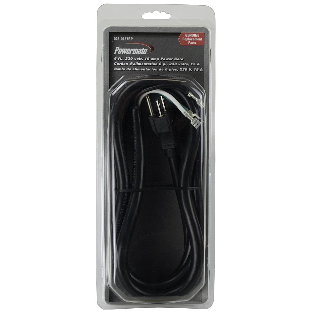 Powermate 026 0187Rp 6 Feet Power Cord