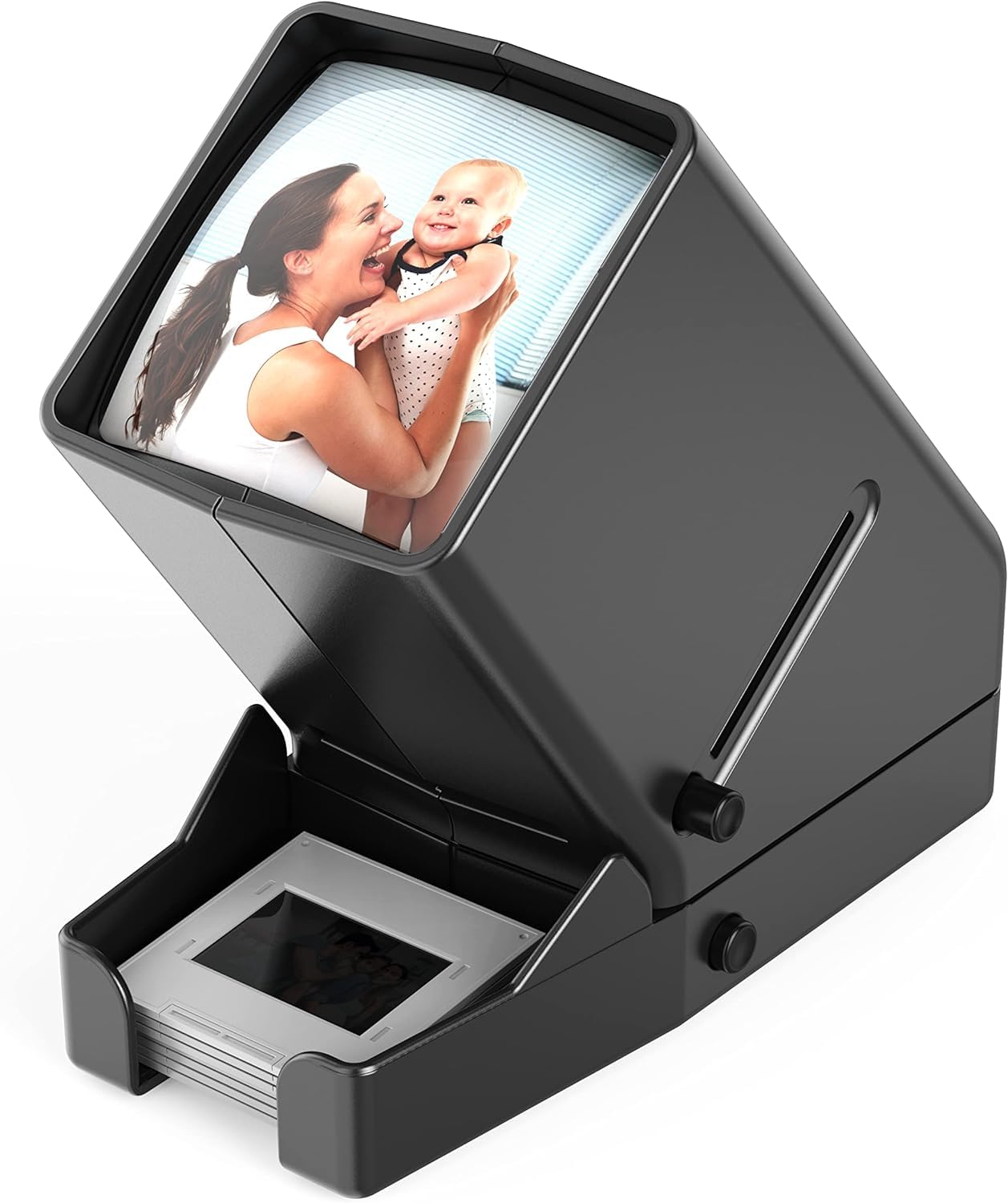 Digitnow 35Mm Slide And Film Viewer, 3X Magnification, Battery Operation, Led Lighted Illuminated Viewing  For 35Mm Slides & Pos