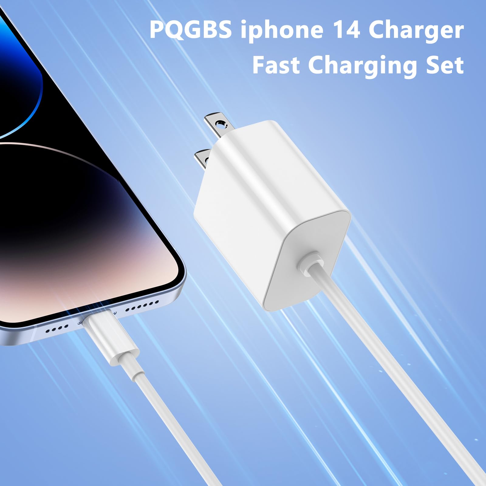 Halihall [Mfi Certified] Iphone Charger Block Usb C Fast Wall Plug With 6Ft Usb C To Lightning Cable For I Phone/14/13/12/11/Pro