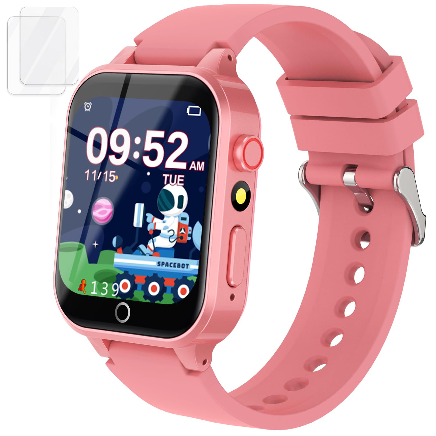 Kids Smart Watches Girls Age 6-12, 26 Games Touchscreen Kids Watch With Video Camera Music Player Learning Cards Audiostory Flas