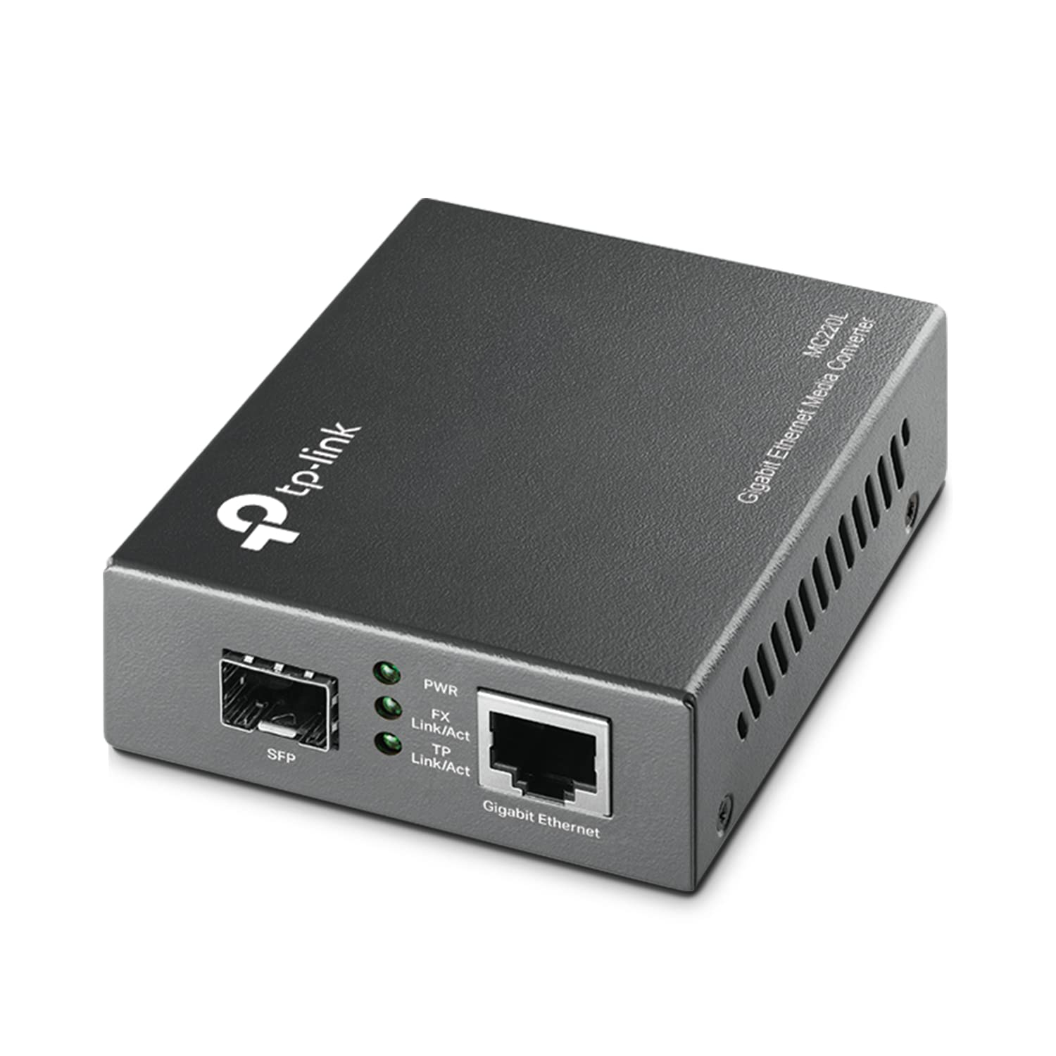 Tp Link Mc220L | Gigabit Sfp To Rj45 Fiber Media Converter | Fiber To Ethernet Converter | Plug And Play | Durable Metal Casing