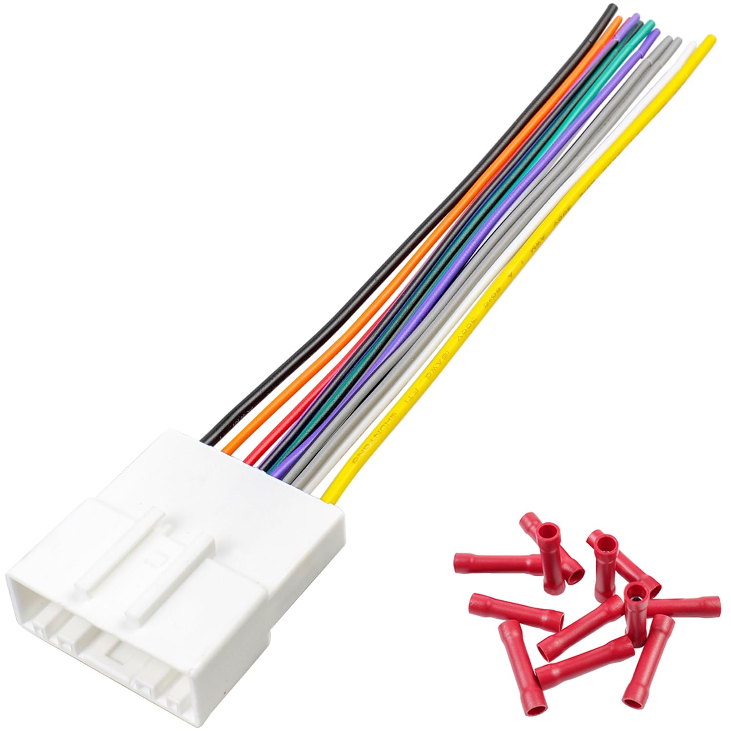 Jayubien 20Pin Radio Wire Harness For Nissan Stereo Adapter Compatible With Altima Frontier Xterra Pathfinder Rogue Subaru Stere