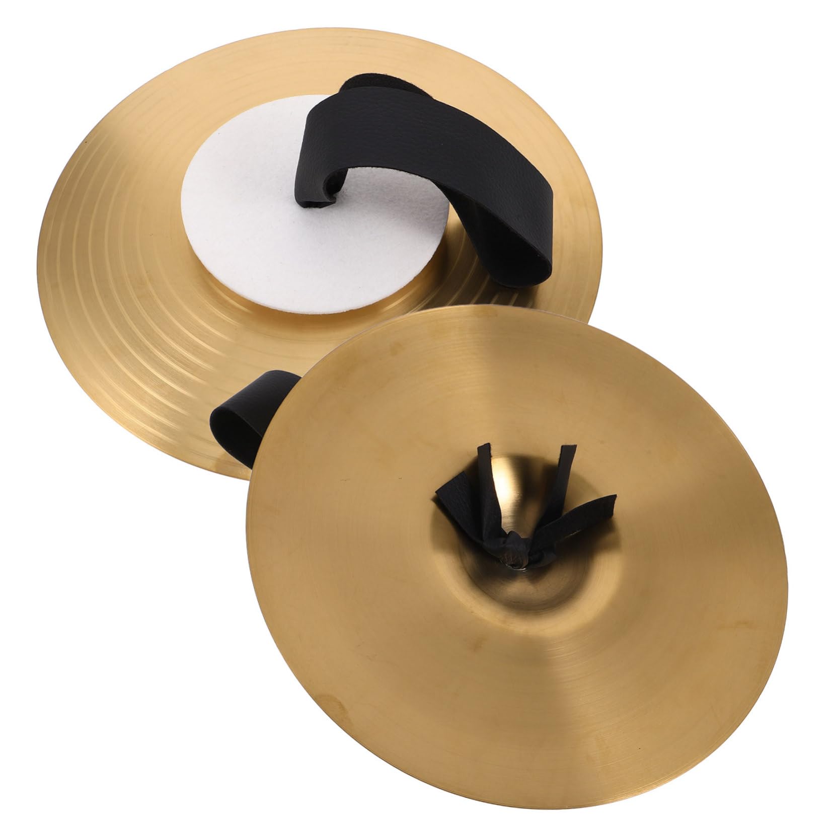 Mikinona 1pair Metal Hand Cymbals for Boys and Girls Performance Cymbals for School Bands and Music Classes Excellent Sound Qual
