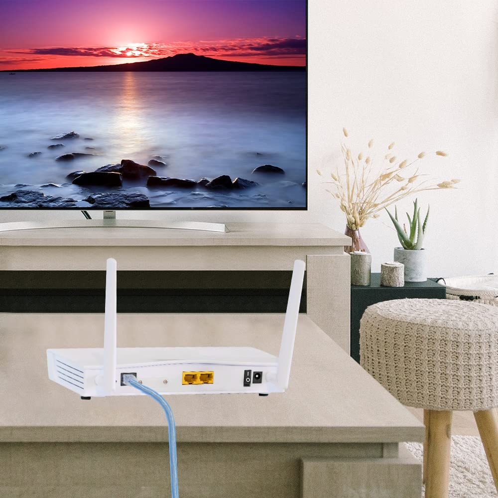 Beszin 10 Pack Rj11 25Ft Shielded Modem Cable For High Speed Dsl Internet, For Broadband Dsl Modems, High Speed Data Transfer, H