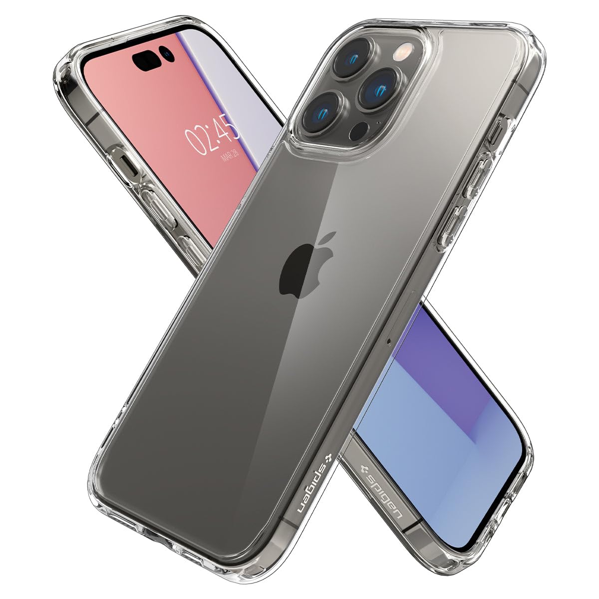 Spigen For Iphone 14 Pro Case, Ultra Hybrid [No Magnet Ring][Anti-Yellowing] - Crystal Clear