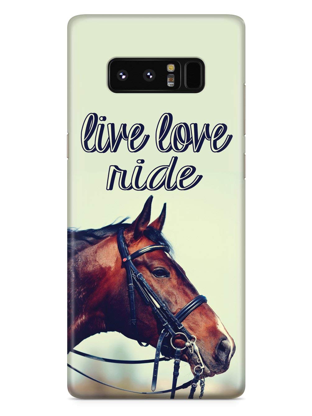 Inspired Cases - Compatible With Galaxy Note 8 Case - 3D Textured Protective Phone Case For Samsung Galaxy Note 8 - Live Love Ri