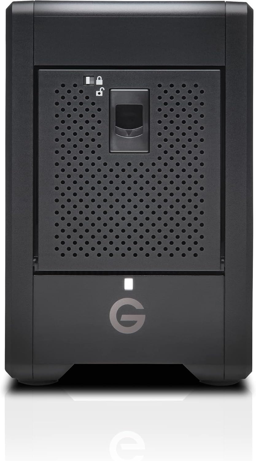 Sandisk Professional 96Tb G Raid Shuttle 4   Enterprise Class 4 Bay External Hard Drive, Thunderbolt 3 And Usb C, Transportable, Hardware Raid   Sdph34H 096T Nbaab