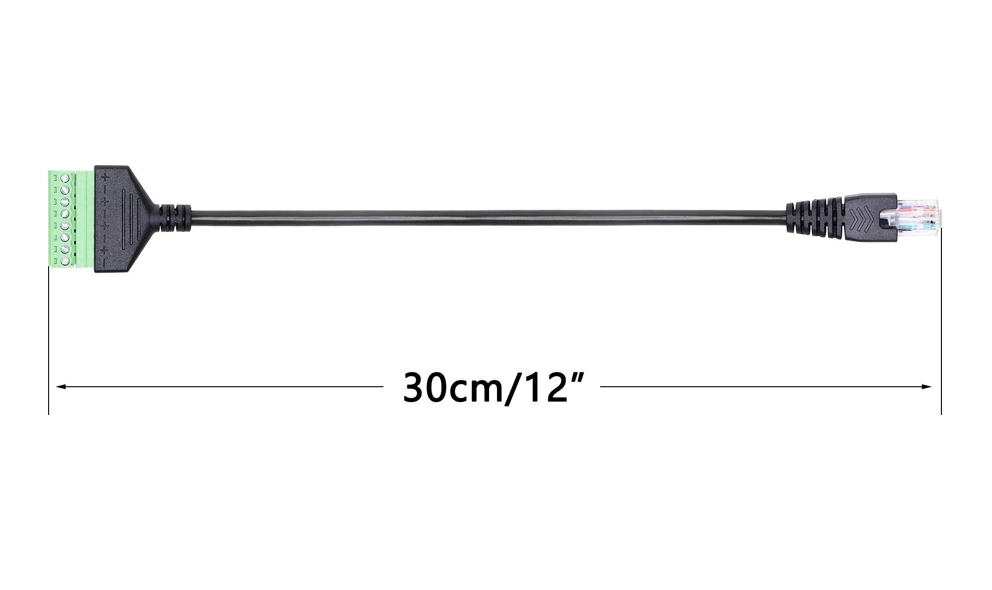 Sinloon Ethernet Rj45 Male Plug To 8 Pin Screw Terminal Block Connector For Cat7 Cat6 Cat5 Cat5E Ethernet Extender Cctv Digital