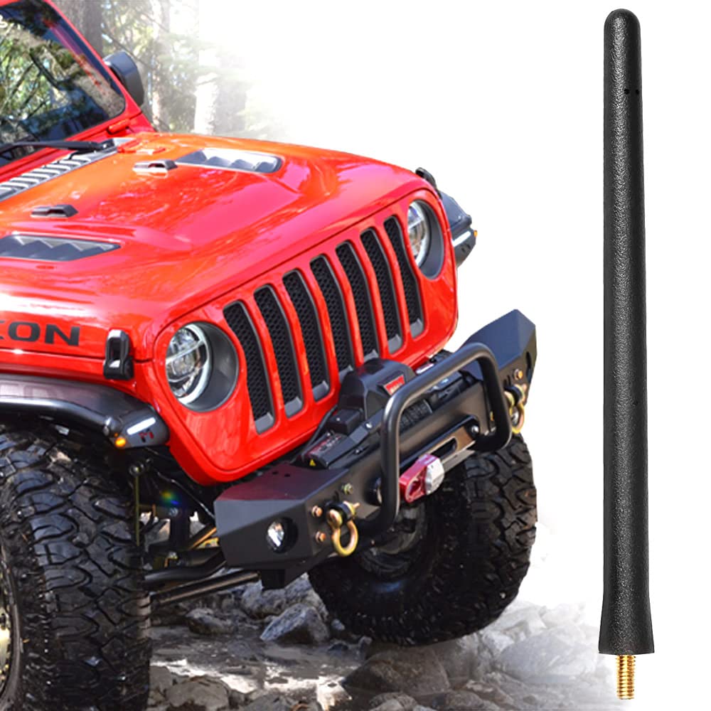 Basiker Antenna For Jeep Wrangler Jl Jk Rubicon Sahara Unlimited Sport 2007 2023 2024, Jeep Wrangler Gladiator Accessories, 6 3/