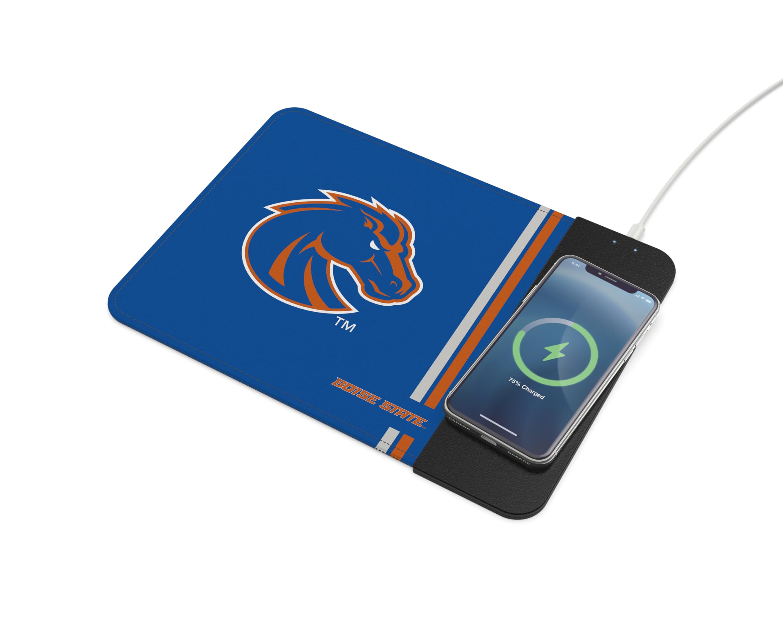 Soar Ncaa Wireless Charging Mouse Pad, Boise State Broncos
