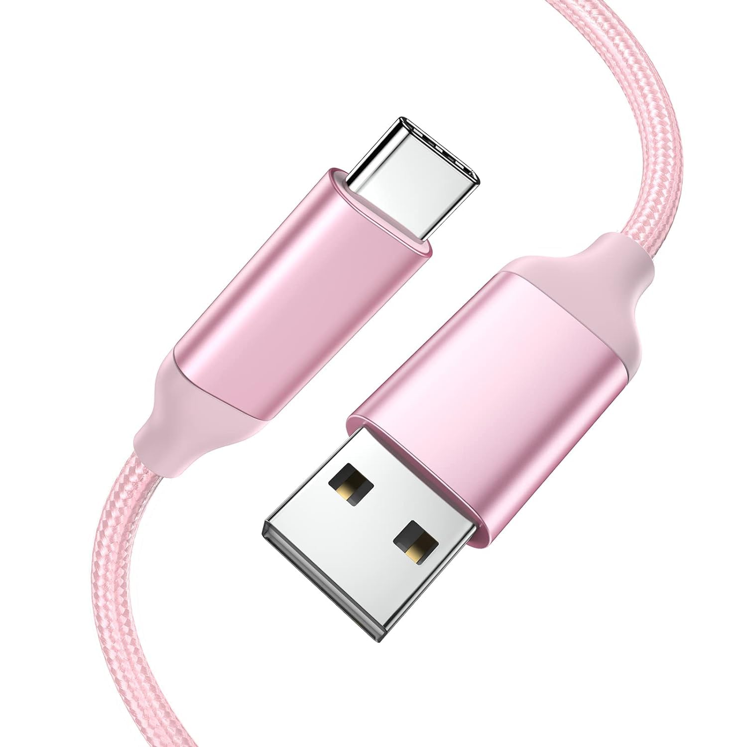 Awnuwuy 10Ft Usb Type C Charging Cable Pink, Long Android Auto Cable, Usb A To Usb C Quick Charge Cord For Samsung Galaxy S23 S2