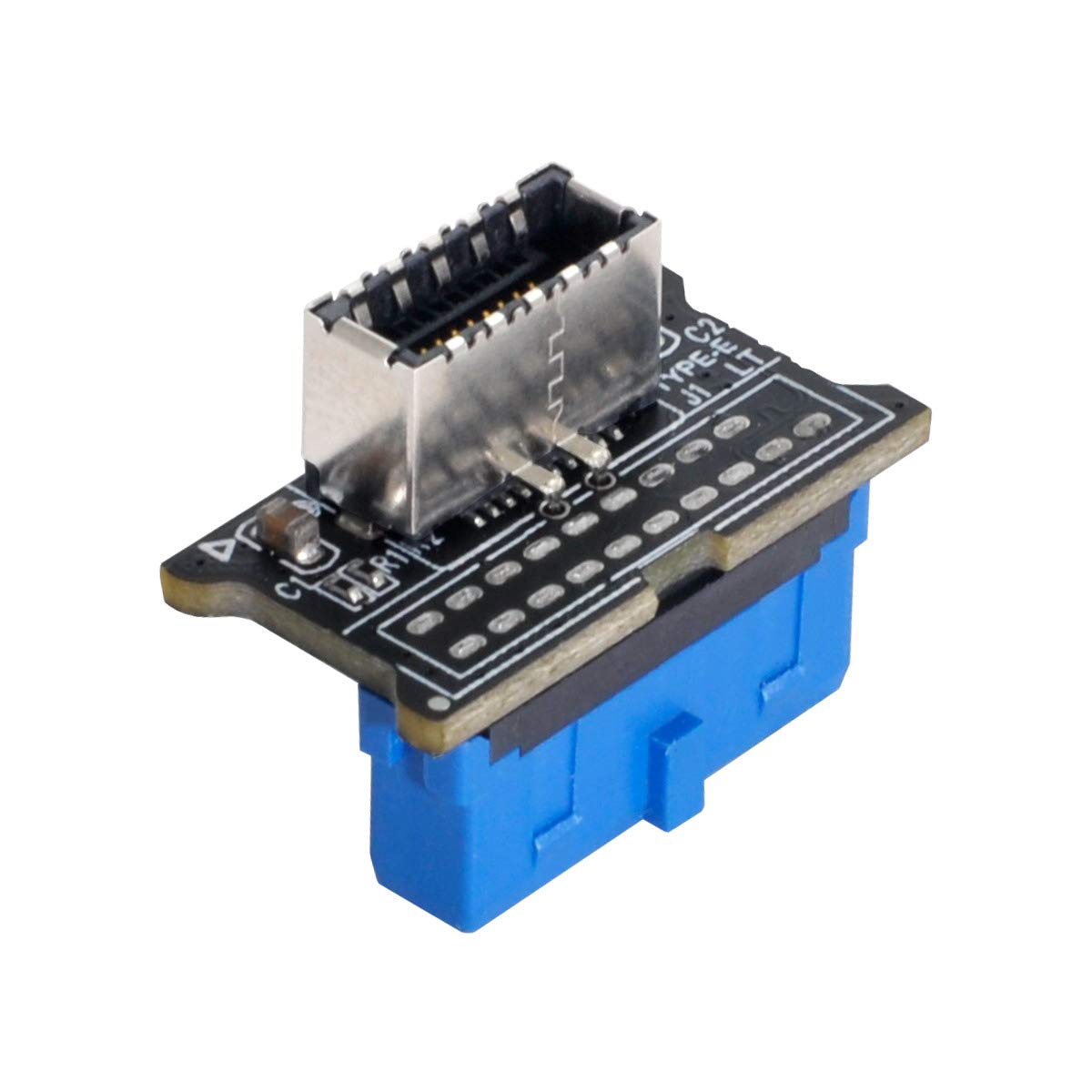 chenyang Motherboard 19/20Pin to USB 3.1 Type E Front Panel Vertical Type Socket Converter Adapter