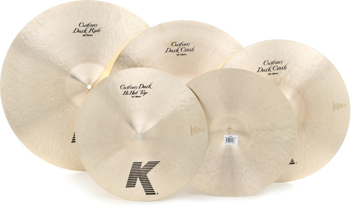 Zildjian K Custom Dark 4 Piece Cymbal Pack