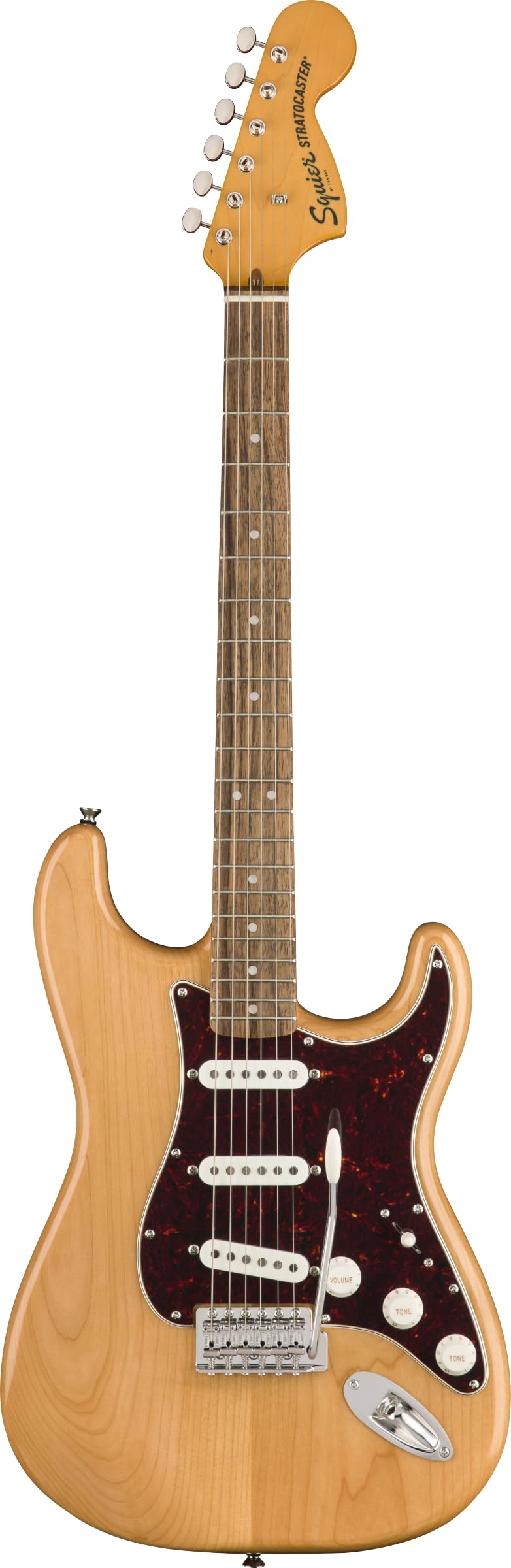 Squier Classic Vibe 70s Stratocaster Electric Guitar, with 2-Year Warranty, Natural, Laurel Fingerboard