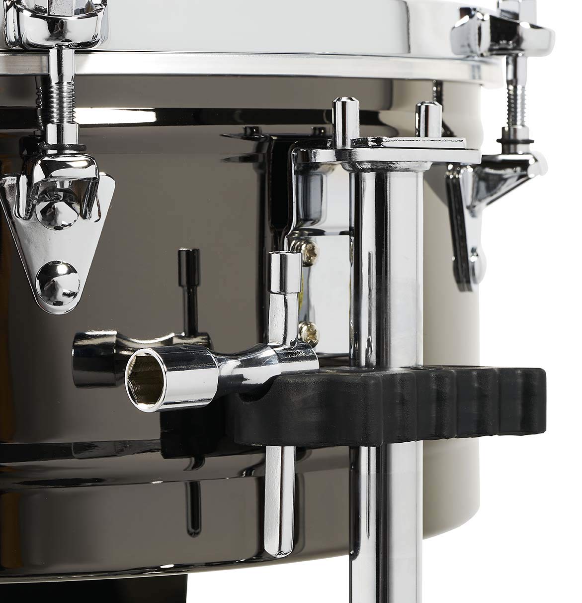 Latin Percussion Karl Perazzo Top Tuning Timbales (Lp1415 Kp) Black Nickel