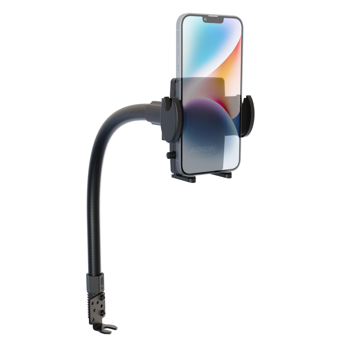 Arkon Mounts - Phone Holder With Car Seat Rail Mount | Car Phone Stand With Flexible 22'' Arm | Professional-Grade Durability | 