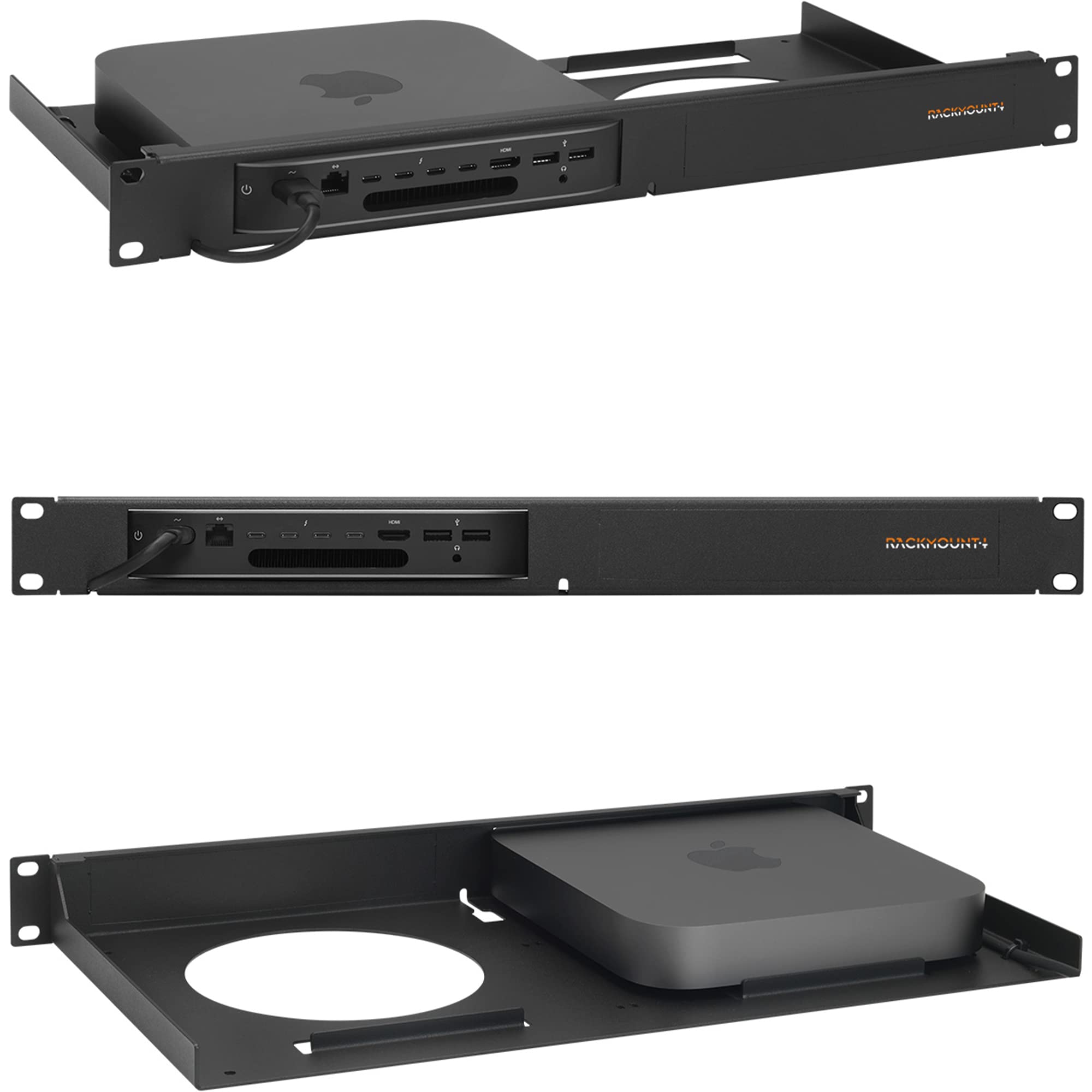 Apple Mac Mini Rack Mount   1U Server Rack Shelf With Easy Access Front Network Connections, Properly Vented, Customized 19 Inch