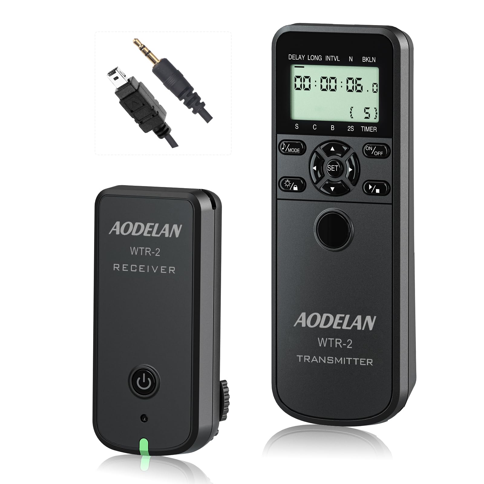 Wireless Shutter Camera Remote Intervalometer Timer Compatible With Nikon Z7, Z7 Ii, D750, D780, D7500, D7200, D5500, D5300, D61