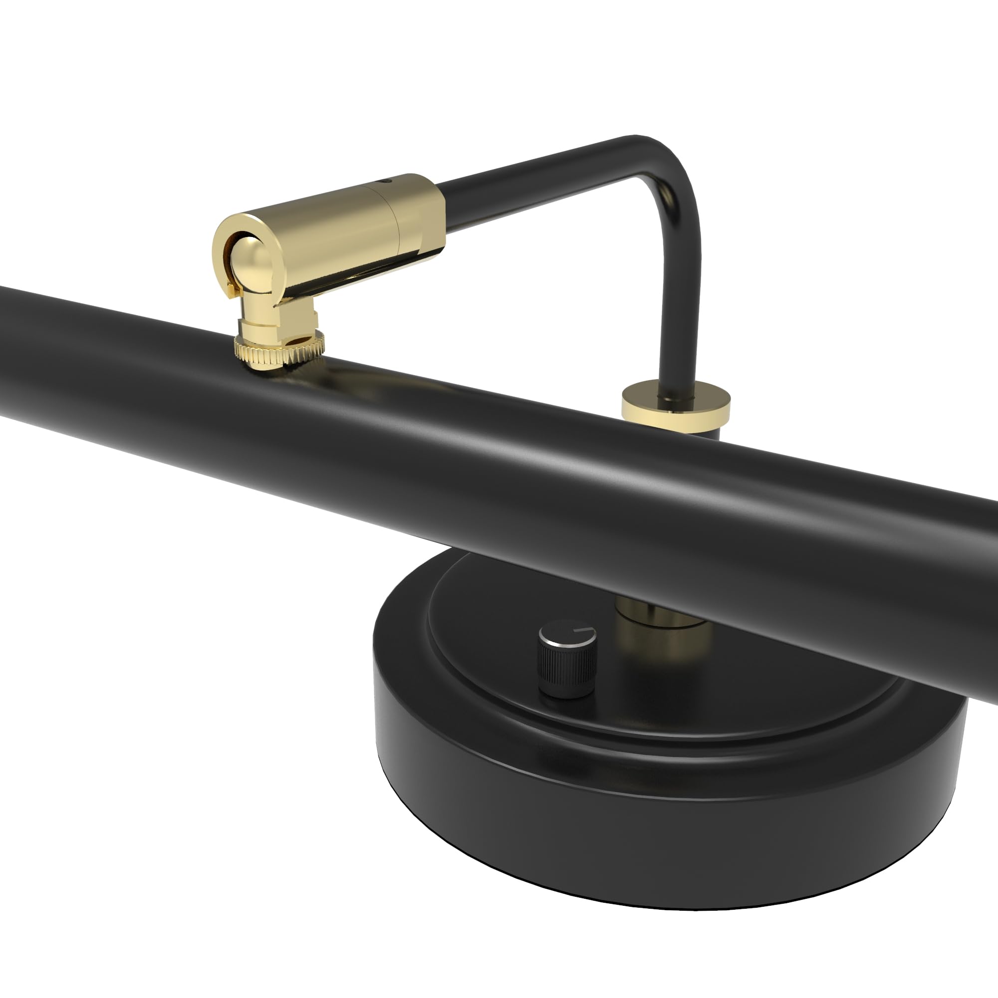 Cocoweb Adjustable Led Grand Piano Desk Lamp In Black With Brass Accents - Pled101D