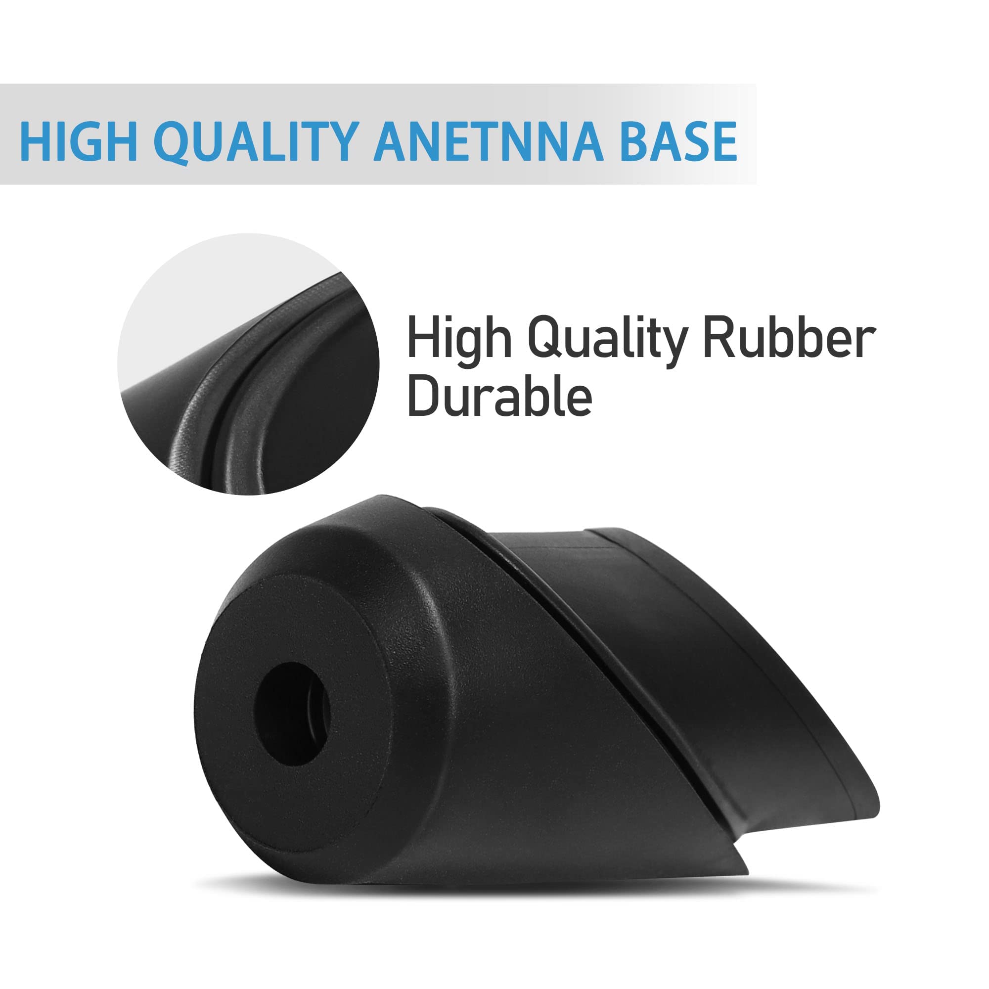 Anina Antenna Base For Toyota Tundra 2014 2015 2016 2017 2018 2019 2020 86392 0C030 Antenna Ornament Grommet Rubber Mount Car Radio Antenna Bezel