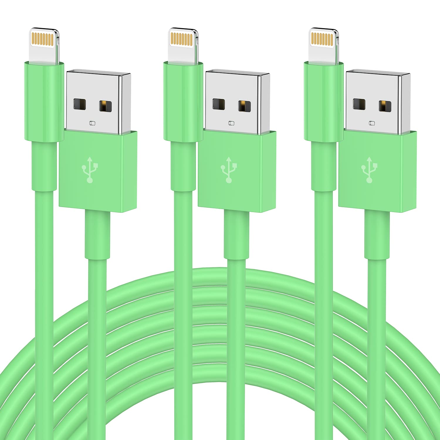 Qziiw Iphone Charger Cable 3 Ft [Apple Mfi Certified], 3Pack 3 Feet Usb To Lightning Cable, Apple Charging Power Cord 3 Foot For