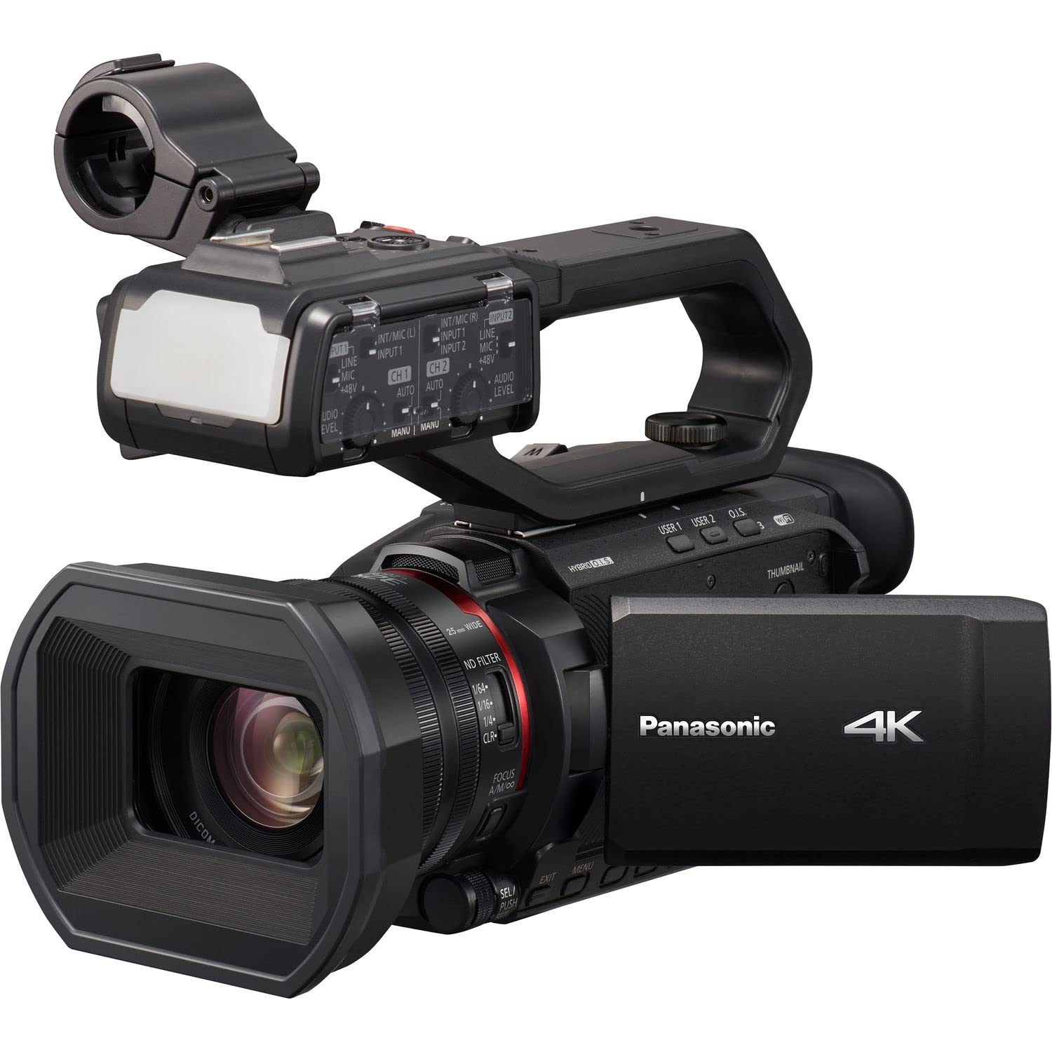 Panasonic Hc X2000 Uhd 4K 3G Sdi/Hdmi Pro Camcorder With 24X Zoom W/Soft Case + Sandisk Extreme Pro 64Gb Card + Clean And Care S
