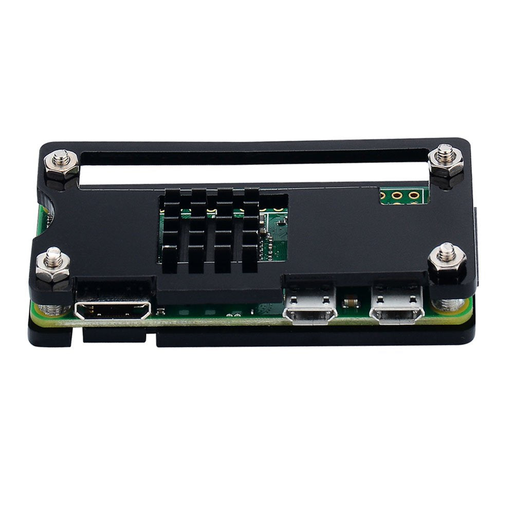 Raspberry Pi Zero 2 Case, Raspberry Pi Zero Case Kit With Pi Zero Heatsink, Hdmi Adapter, Heatsink For Pi Zero W 2 / W/Pi Zero 1.3 / Pi Zero Wh (Black)