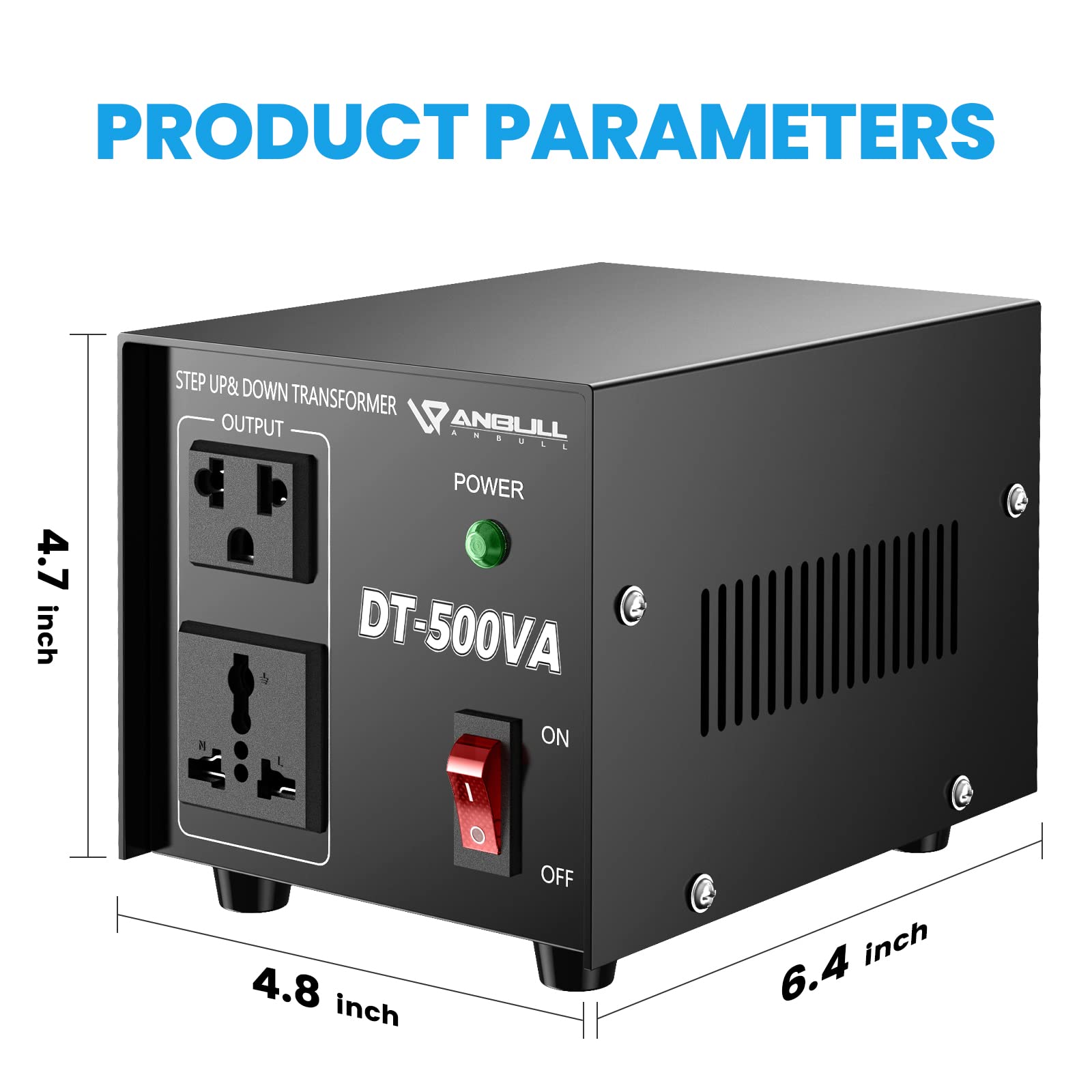 Anbull Voltage Converter 500 Watt Voltage Transformer, 220V / 230V / 240 Volt To 110V / 120 Volt Or 110V / 120 Volt To 220V / 23