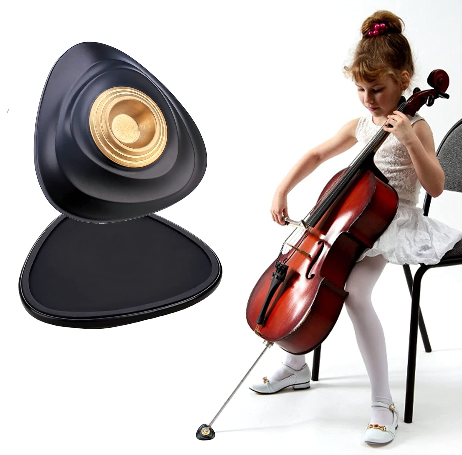 Cello Mat,Antislip Cello Pad Cello Endpin Rest Holder Floor Protector Music Instrument Accessory