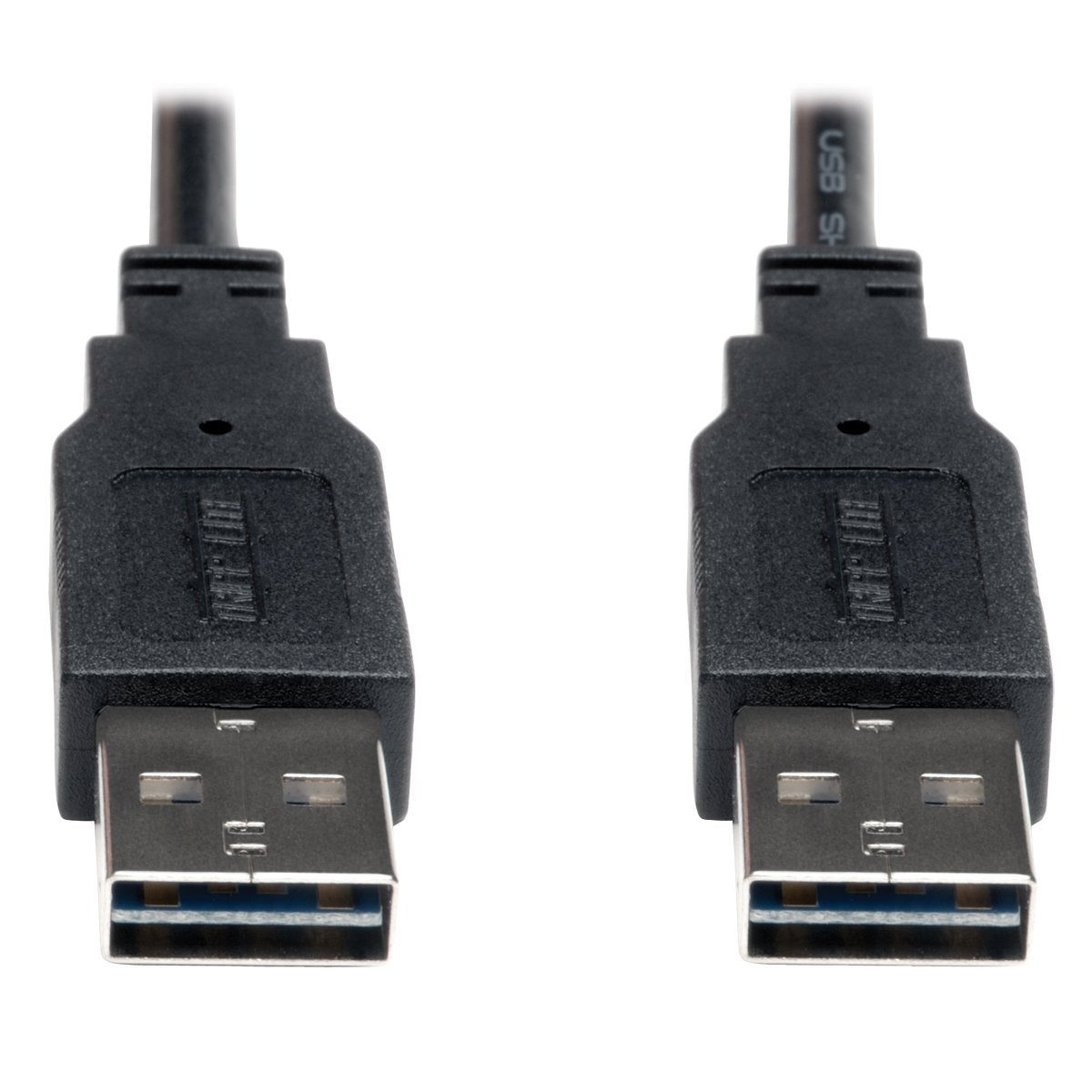 Tripp Lite Universal Reversible Usb 2.0 Hi Speed Cable (Reversible A To Reversible A M/M) 3 Ft.(Ur020 003) , Black