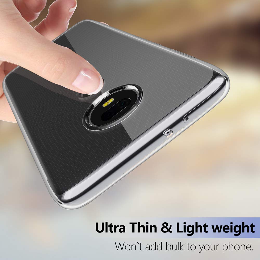 Snosho For Moto G7 Slim Case,Thin Tpu Silicone Soft Flexible Skin Gel Anti Scratch Shockproof Protective Cases Cover For Motorol
