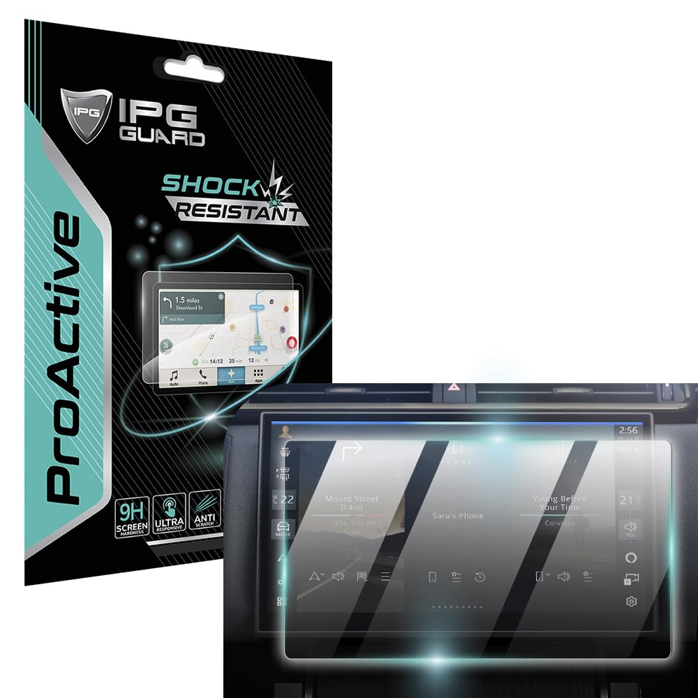 IPG ProActive Made for Land Rover 2024 Range Rover Velar & Evoque 11.4 Inch Navigation 9H Hardness Screen Protector Nano Ceramic